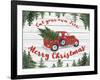 Vintage Red Truck Christmas-B-Jean Plout-Framed Giclee Print