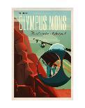 Space X Mars Tourism Poster for Olympus Mons-Vintage Reproduction-Art Print