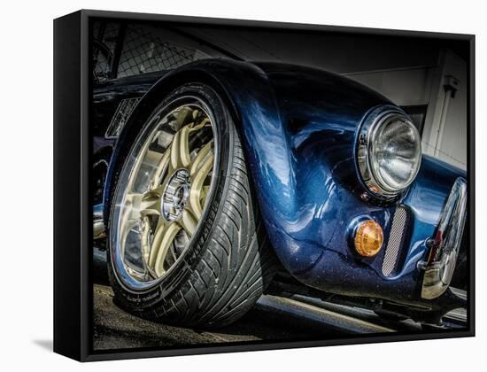 Vintage Retro American Car-David Challinor-Framed Stretched Canvas