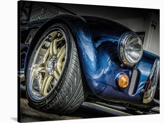 Vintage Retro American Car-David Challinor-Stretched Canvas