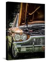 Vintage Retro American Car-David Challinor-Stretched Canvas