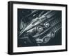 Vintage Retro American Car-David Challinor-Framed Photographic Print