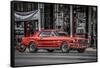 Vintage Retro American Car-David Challinor-Framed Stretched Canvas