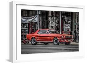 Vintage Retro American Car-David Challinor-Framed Photographic Print