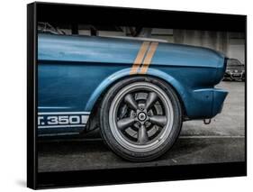 Vintage Retro American Car-David Challinor-Framed Stretched Canvas