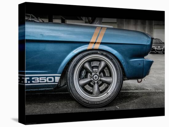 Vintage Retro American Car-David Challinor-Stretched Canvas