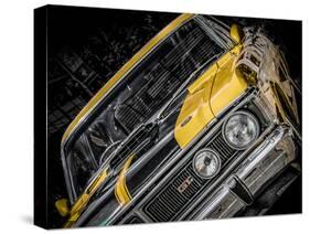 Vintage Retro American Car-David Challinor-Stretched Canvas