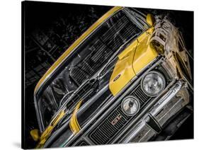 Vintage Retro American Car-David Challinor-Stretched Canvas