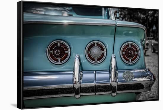 Vintage Retro American Car-David Challinor-Framed Stretched Canvas