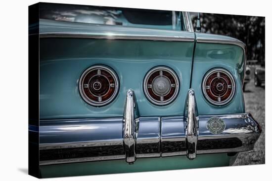 Vintage Retro American Car-David Challinor-Stretched Canvas