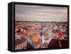 Vintage Retro Effect Filtered Hipster Style Travel Image of Aerial View of Munich - Marienplatz And-f9photos-Framed Stretched Canvas