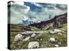 Vintage Retro Effect Filtered Hipster Style Travel Image of Mountain Landscape in Himalayas. Kullu-f9photos-Stretched Canvas