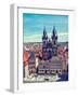 Vintage Retro Effect Filtered Hipster Style Travel Image of Tyn Church (Tynsky Chram) on Old City S-f9photos-Framed Photographic Print