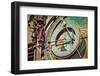 Vintage Retro Hipster Style Travel Image of Astronomical Clock on Town Hall. Prague, Czech Republic-f9photos-Framed Photographic Print