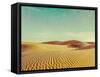 Vintage Retro Hipster Style Travel Image of Dunes of Thar Desert. Sam Sand Dunes, Rajasthan, India-f9photos-Framed Stretched Canvas