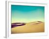 Vintage Retro Hipster Style Travel Image of Dunes of Thar Desert. Sam Sand Dunes, Rajasthan, India-f9photos-Framed Photographic Print