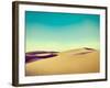 Vintage Retro Hipster Style Travel Image of Dunes of Thar Desert. Sam Sand Dunes, Rajasthan, India-f9photos-Framed Photographic Print