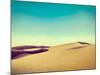 Vintage Retro Hipster Style Travel Image of Dunes of Thar Desert. Sam Sand Dunes, Rajasthan, India-f9photos-Mounted Photographic Print