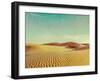 Vintage Retro Hipster Style Travel Image of Dunes of Thar Desert. Sam Sand Dunes, Rajasthan, India-f9photos-Framed Photographic Print