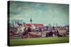 Vintage Retro Hipster Style Travel Image of German Countryside and Village. Bavaria, Germany-f9photos-Stretched Canvas