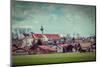 Vintage Retro Hipster Style Travel Image of German Countryside and Village. Bavaria, Germany-f9photos-Mounted Photographic Print