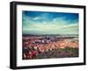 Vintage Retro Hipster Style Travel Image of Hradchany Part of Prague: the St. Vitus (St. Vitt's) Ca-f9photos-Framed Photographic Print