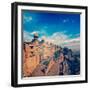 Vintage Retro Hipster Style Travel Image of India Tourist Attraction - Mughal Architecture - Gwalio-f9photos-Framed Photographic Print