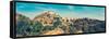 Vintage Retro Hipster Style Travel Image of Panorama of Kumbhalgrh Fort. Rajasthan, India-f9photos-Framed Stretched Canvas