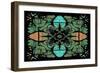 Vintage Retro Kaleidoscope Flower-Steve18-Framed Art Print