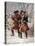 Vintage Revolutionary War Print of American Minutemen-Stocktrek Images-Stretched Canvas