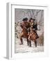 Vintage Revolutionary War Print of American Minutemen-Stocktrek Images-Framed Premium Photographic Print