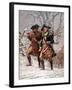 Vintage Revolutionary War Print of American Minutemen-Stocktrek Images-Framed Premium Photographic Print