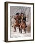 Vintage Revolutionary War Print of American Minutemen-Stocktrek Images-Framed Photographic Print