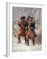 Vintage Revolutionary War Print of American Minutemen-Stocktrek Images-Framed Photographic Print