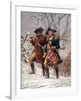 Vintage Revolutionary War Print of American Minutemen-Stocktrek Images-Framed Photographic Print