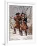 Vintage Revolutionary War Print of American Minutemen-Stocktrek Images-Framed Photographic Print