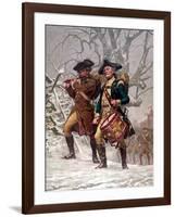 Vintage Revolutionary War Print of American Minutemen-Stocktrek Images-Framed Photographic Print