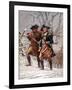 Vintage Revolutionary War Print of American Minutemen-Stocktrek Images-Framed Photographic Print