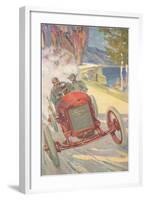 Vintage Road Racing-null-Framed Art Print