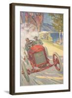 Vintage Road Racing-null-Framed Art Print