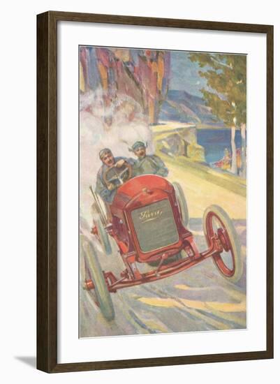 Vintage Road Racing-null-Framed Art Print