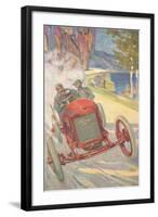 Vintage Road Racing-null-Framed Art Print