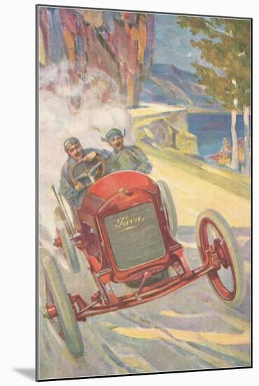 Vintage Road Racing-null-Mounted Art Print