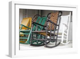 Vintage Rocking Chairs in New York City, New York, USA-Julien McRoberts-Framed Photographic Print