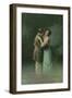 Vintage Romantic Poatcard-null-Framed Giclee Print