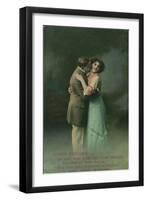 Vintage Romantic Poatcard-null-Framed Giclee Print