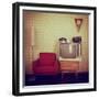 Vintage Room With Wallpaper-khorzhevska-Framed Premium Giclee Print