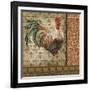 Vintage Rooster-A-Jean Plout-Framed Giclee Print