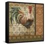 Vintage Rooster-A-Jean Plout-Framed Stretched Canvas