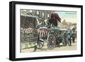 Vintage Rose Parade, Pasadena, California-null-Framed Art Print